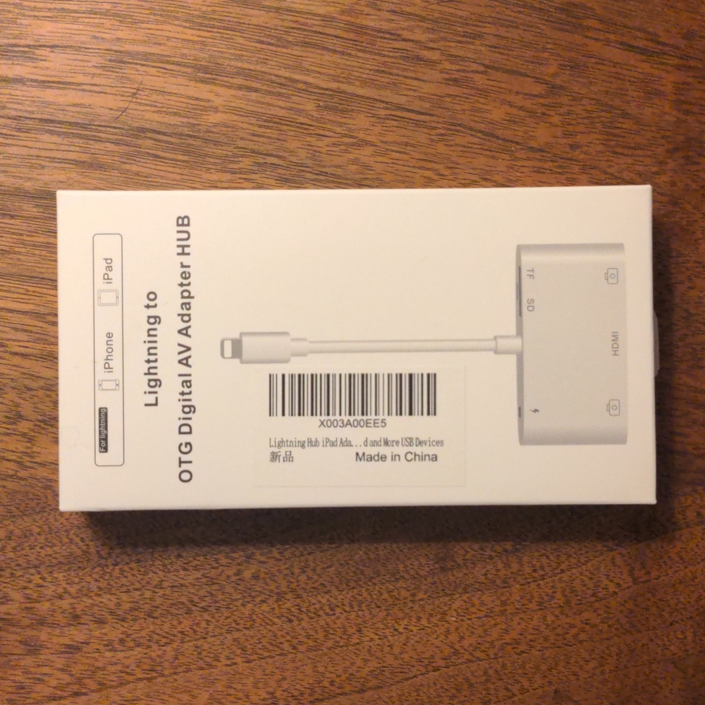 Lightning Adapter Hub - HDMI, 2 USB, SD, microSD